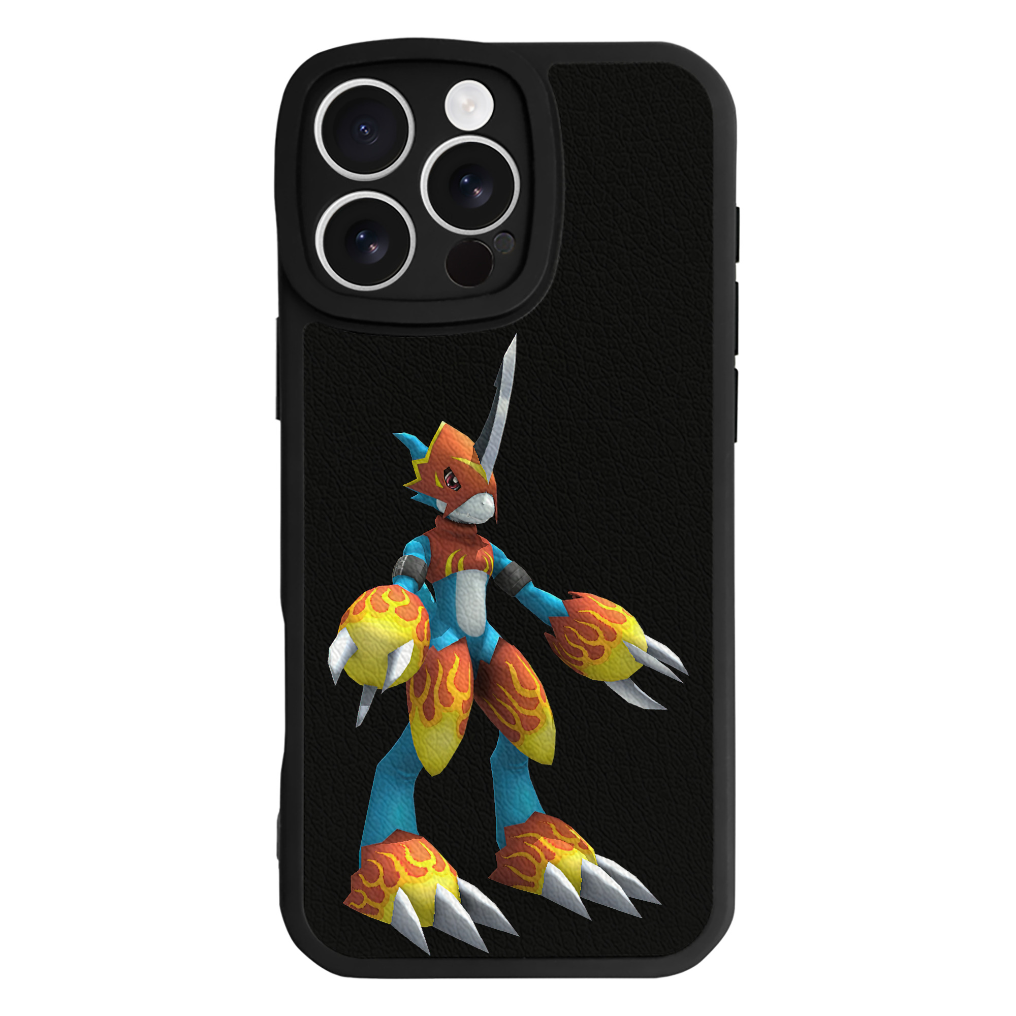 （画像用） Digimon デジタルモンスター/デジモン 【iPhone 16シリーズ対応】シリコンスマホケース（レザー調） 材質：シリコン